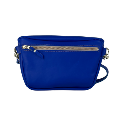 Genuine Leather Belt Bag - Royal Blue