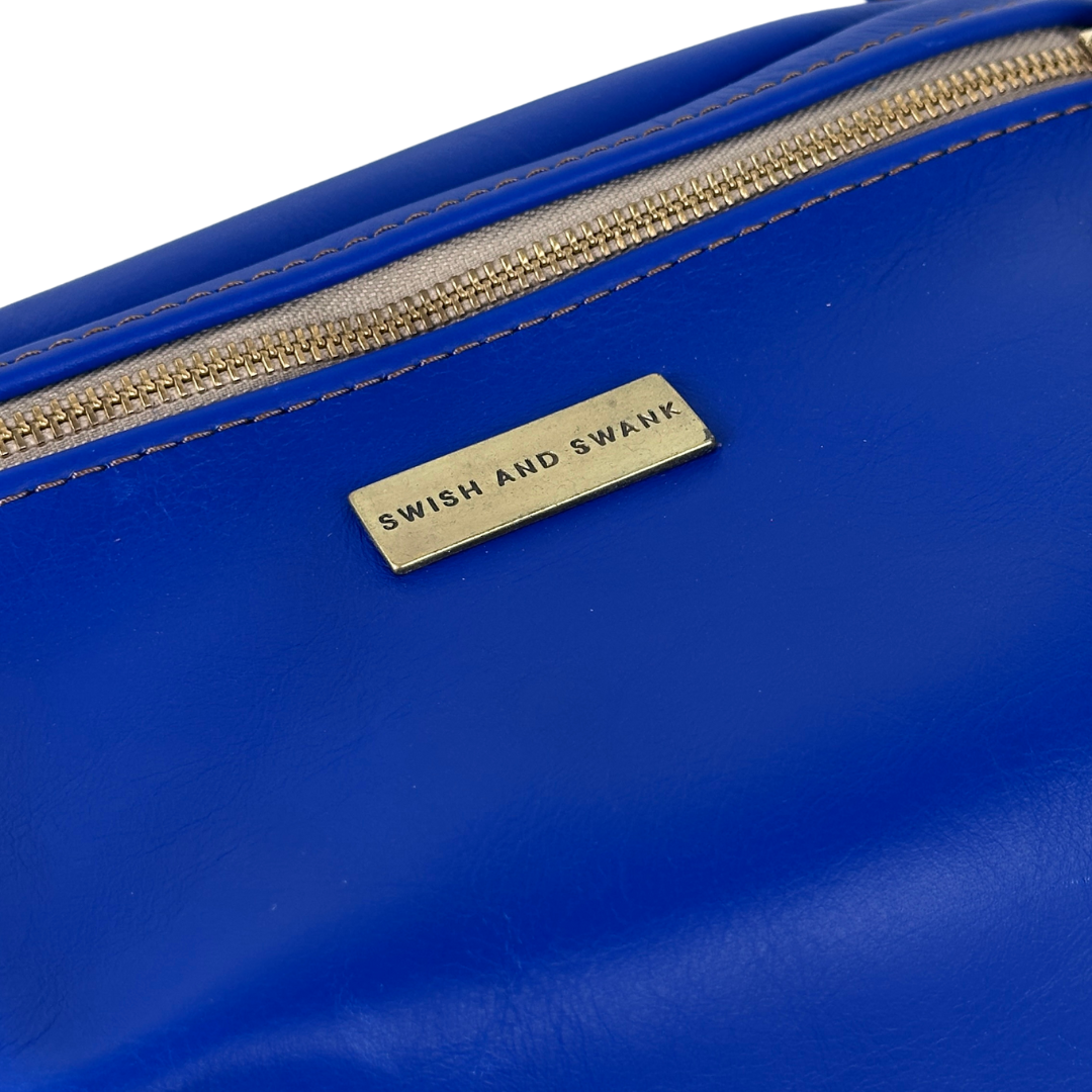 Genuine Leather Belt Bag - Royal Blue