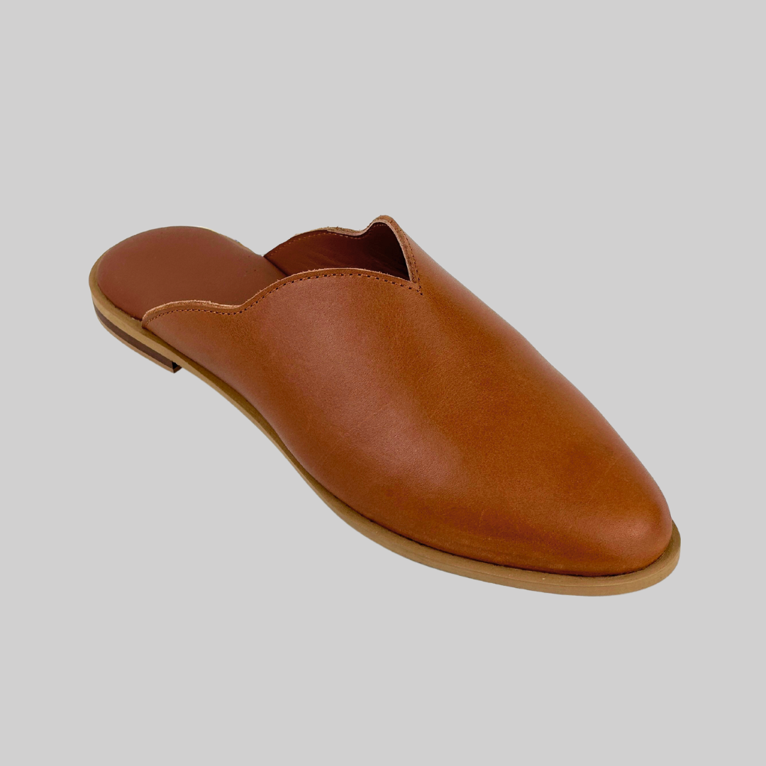 The Everyday Leather Mule - Tan