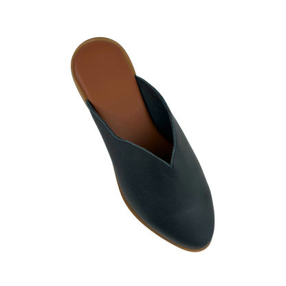 The Everyday Leather Mule - Black